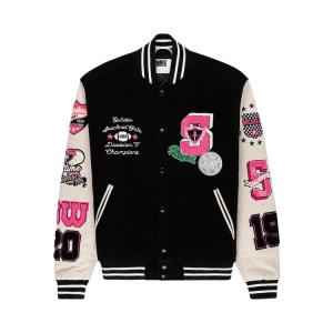 Куртка Sp5der Division 5 Varsity Jacket 'Black', черный