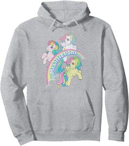 Худи My Little Pony Retro Skydancer, Starshine, Parasol Faded Hoodie, серого цвета