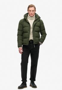Зимняя куртка EVEREST HOODED PUFFER Superdry, зеленый