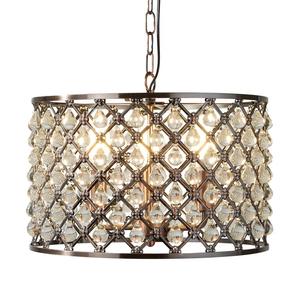 Подвесной светильник searchlight Marquise, хрустальное стекло / сталь - 3 лампы