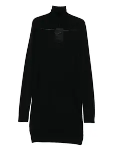 Платье миди с высоким воротником TOTEME, черный