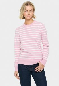 Джемпер Saint Tropez MILA STRIPED , Pink Nectar Ice Mel Stripe/Pink