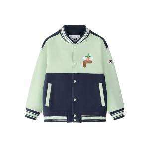 Бейсбольная куртка crayon green для детей 3-7 лет FILA KIDS, зеленый