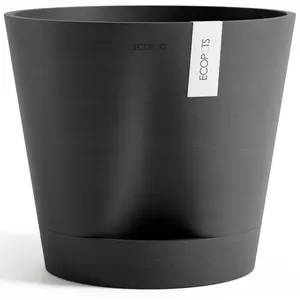 Цветочный горшок ECOPOTS «Венеция 2 40 темно-серый», для использования в помещении