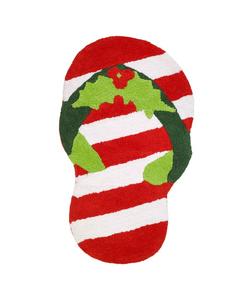 Хлопковый коврик для ванной с изображением фламинго и колокольчиками, 20 x 34 дюйма. Avanti, Multicolor