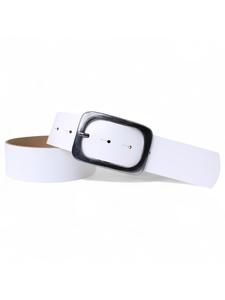Женский кожаный ремень, черно-белый FRONHOFER