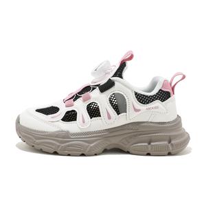 Детские противоскользящие дышащие сандалии на низком ходу ABC KIDS, бежевый/бордовый