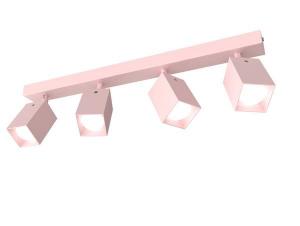 Потолочный светильник Lumicom Brick L, розовый