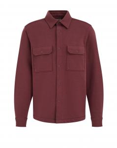 WE Fashion Рубашка на пуговицах Regular fit в темно-красном цвете