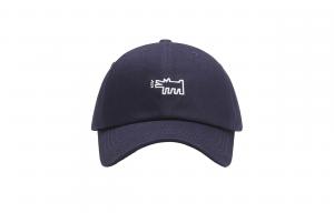 Хлопковая бейсболка унисекс ALIEN BANG, бежевый+серо-голубой