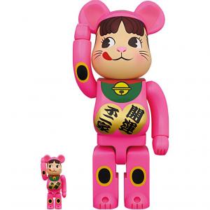 BE@RBRICK Манеки неко Peko-chan флуоресцентный розовый