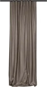 Штора в стиле Home Style - затемняющая - с крючками - 135 x 260 см - серо-коричневый Bruno