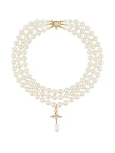 Многослойное жемчужное колье Vivienne Westwood, белый