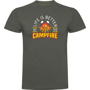 Футболка с коротким рукавом Kruskis Better By The Campfire, зеленый