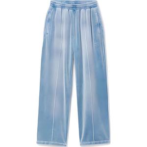 Бархатные спортивные брюки Alexander Wang, светло-голубой