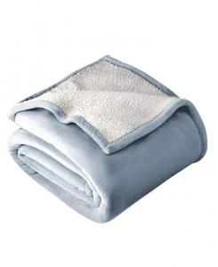 Флисовое одеяло из шерпы Bare Home, синий