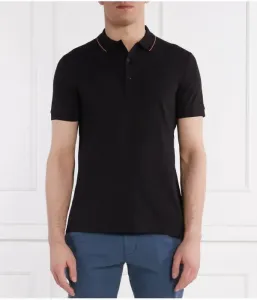 Поло Paule 4 slim fit Boss Green, черный