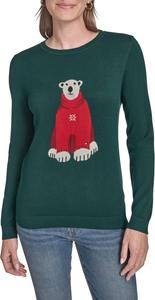 Женский повседневный свитер Tommy Hilfiger с круглым вырезом, Forest Multi