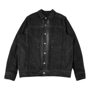 Куртка Rick Owens Denim Lido Work Jacket, цвет Dark Dust