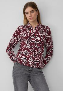 Блуза s.Oliver Button-down blouse, Bordeaux