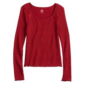 Детская блузка с металлическим блеском So, Dried Berry