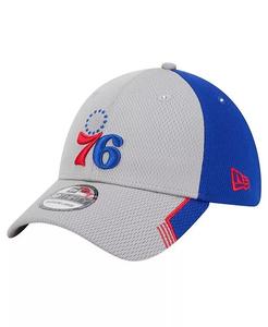 Мужская серая/королевская кепка Philadelphia 76ers Active Trim 39THIRTY Flex New Era
