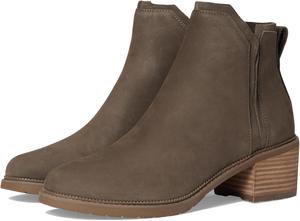 Женские ботинки TOMS Hailey с круглым носком, на низком каблуке, с запрокидыванием, Canteen Leather