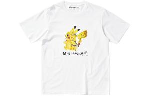 Футболка Pokemon Pokémon Co-Branded Series унисекс белая Uniqlo, белый