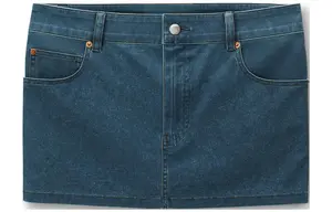 Джиновая мини-юбка Alexander Wang, темно-синяя