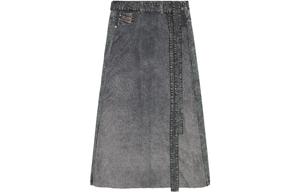 Джинсовая длинная юбка женская серая DIESEL