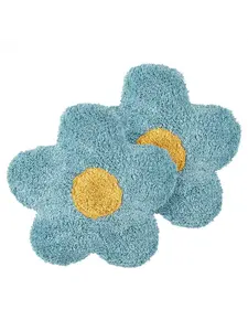 Декоративная подушка Beliani 2er Set Deko SORREL, цвет blau/weiß/gelb