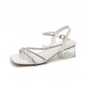 CHERRY&KALIKA Женские сандалии на одной застежке экрю, цвет Ecru