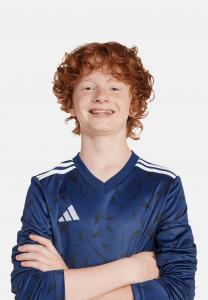 Футболка с длинным рукавом FUSSBALL Adidas Performance, синий