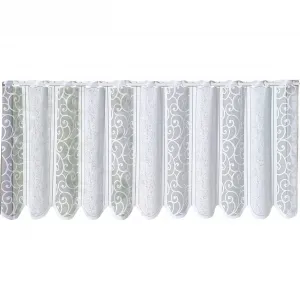 Панельная штора Weckbrodt «Прага», (1 шт.), бистро, структурированная, изогнутая, на заказ, белый