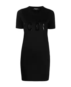 Платье Рубашка с логотипом Dsquared2, черный