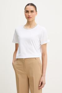 Хлопковая футболка «балеарская Luisa Spagnoli, белый