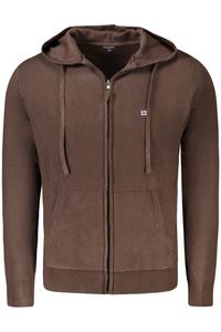 Мужской кардиган Norway 1963 на молнии с капюшоном, коричневый