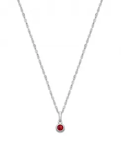 Детское колье из стерлингового серебра с камнями по знаку зодиака для девочек, 12-14 дюймов Tiny Blessings, july