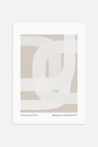 Плакат «лабиринт блан» Postery, 30x40 см, белый
