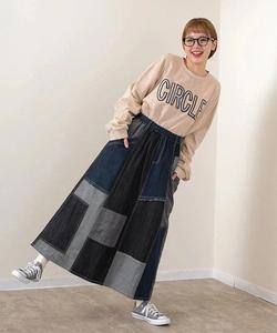 Джинсовая юбка в клетку mililopiulu (женская) Gsc Womens Select, цвет Indigo