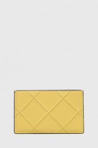 Кожаная визитница Tory Burch, желтый
