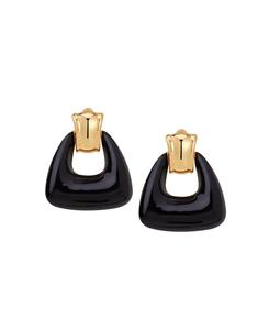 Серьги Остуни RETRO CHIC, Black & gold