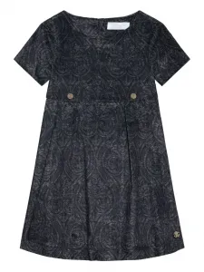 Платье с декоративными пуговицами Roberto Cavalli Junior, черный