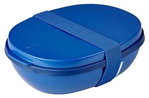 Ланч-бокс Mepal Duo Ellipse, 18x8x23 см цвет vivid blue