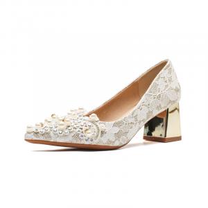 Туфли на высоком толстом каблуке, женские, светло-золотистые Zomila, Light Gold