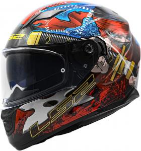 Шлем LS2 Full Face Stream Evo Street Helmet, Ninja Red Blue