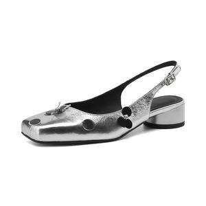 Повседневные туфли на каблуке 3,5 см Echo&yolo, экрю