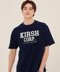 Футболка готическая, принт KIRSH, темно-синий