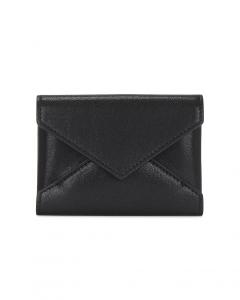 Кожаный картхолдер Flap Card Case Saint Laurent, Nero