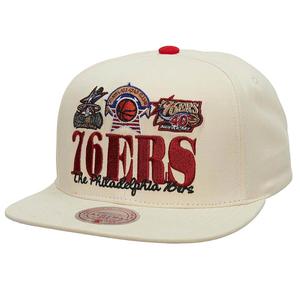 Кепка NBA PHILADELPHIA 76ERS REFRAME RETRO SNAPBACK CAP Mitchell And Ness, цвет Off Weiß